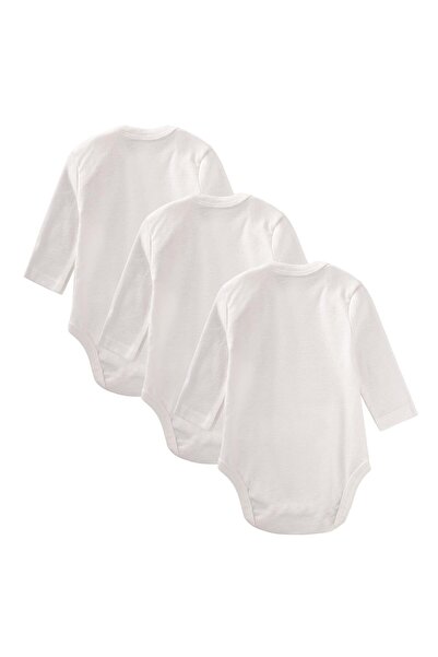 Cigit Triple Long Sleeve Bodysuit 0-3 Years Old White