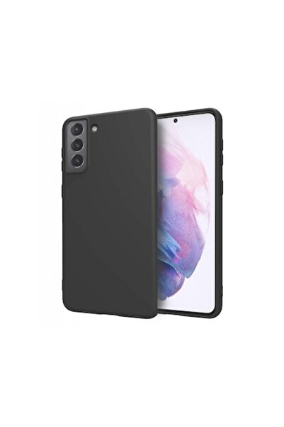 PlanetPhone Husa pentru Samsung Galaxy S21, neagră, silicon si interior catif...