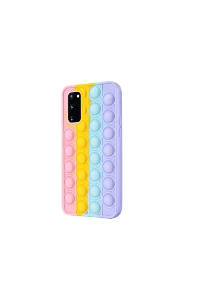 PlanetPhone Husa pentru Samsung S20 FE - POP IT Silicon Push-Pop Bubble (Mov/Roz/Galben)