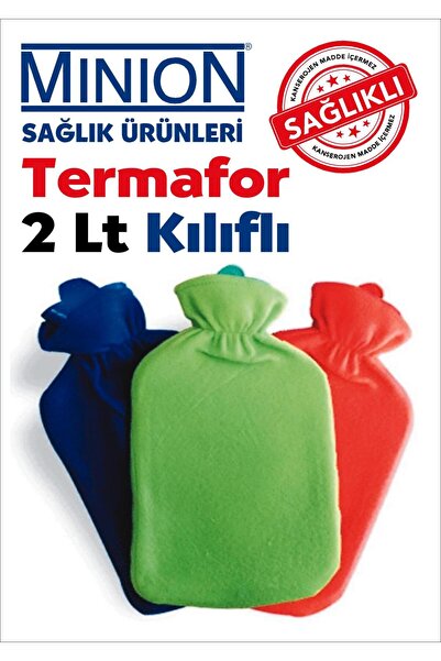 Minion Polar Kılıflı Sıcak Su Torbası Termofor 2LT 3'lü Eko Set