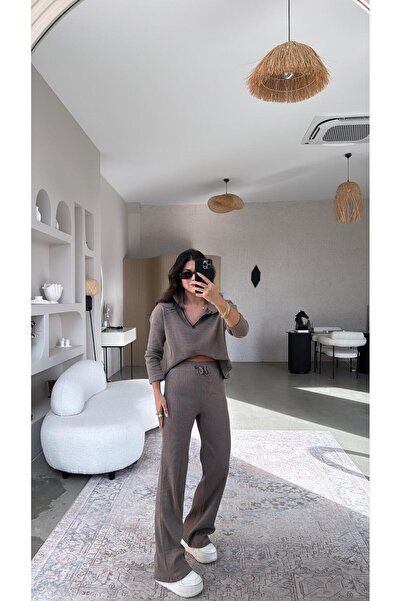 Buket Teke Mink Half Zipper Corded Fabric Basic Set