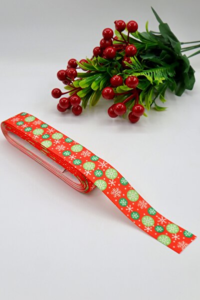 YENİCİ شريط مزخرف لرأس السنة (10 أمتار - 2.5 سم)