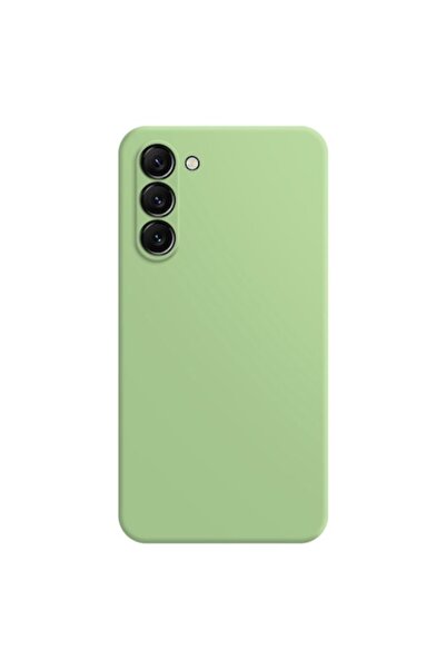 PlanetPhone Husă de protecție din silicon pentru Samsung Galaxy S23 Plus — verde, ultra subțire, interior din catifea, cameră