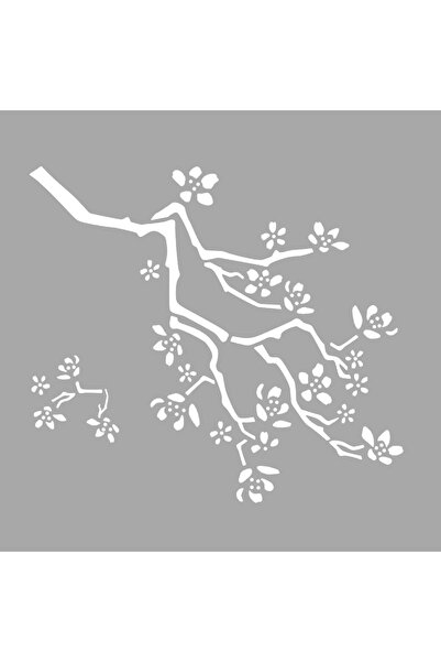 Artikel Çiçek Motif-36 Stencil Boyama şablonu 30x30 cm, Duvar Stencil, Fayans...