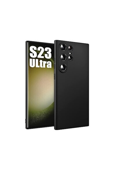 PlanetPhone Husă pentru Samsung Galaxy S23 Ultra - Negru (silicon si interior...