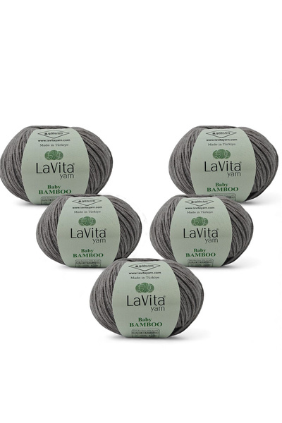 LaVita Yarn Fir de tricotat manual Baby Bamboo 50% Bambus 50% Acrilic 250gr 5...