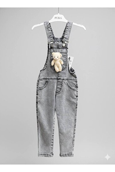 Linoş Kids Unisex Tulum Salopet Erkek Çocuk Ayıcıklı Tulum Kız Çocuk Ayıcıklı...