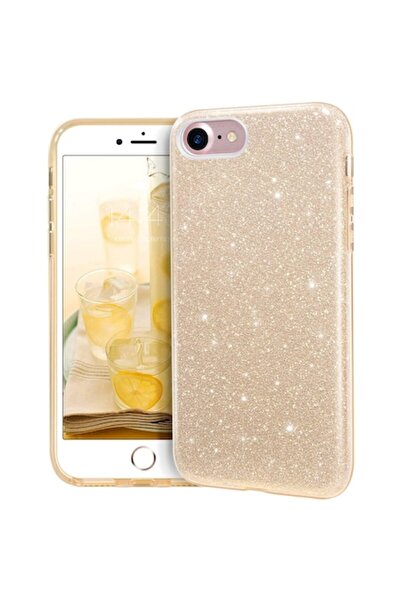 PlanetPhone Husa pentru iPhone 7 / iPhone 8 cu sclipici din silicon, protecți...