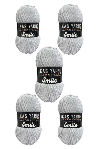 destini 5 Adet İnce Kadife İp 100 gr 200 Metre Amigurumi El Örgü İpi Ceket Yelek Battaniye