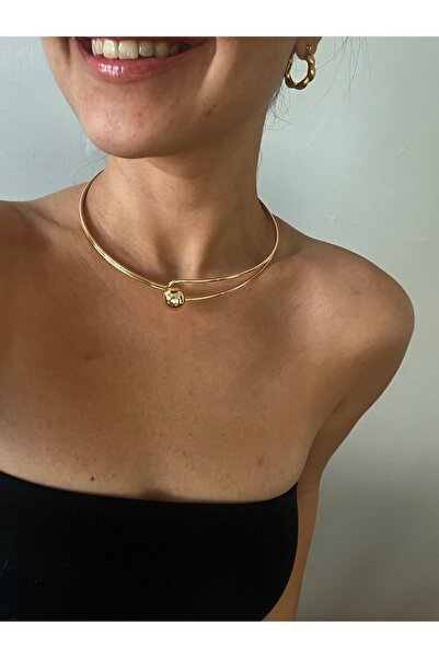 Hoop jewelery Top Detailed Choker