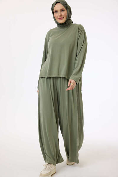 My City 5712 - Stylish Comfortable Soft Textured Women's Blouse Pants Set