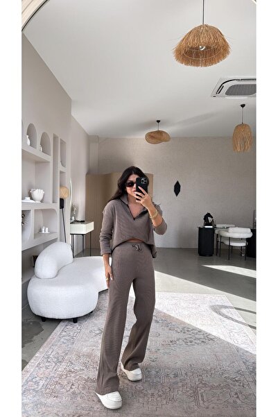 Buket Teke Mink Half Zipper Corded Fabric Basic Set