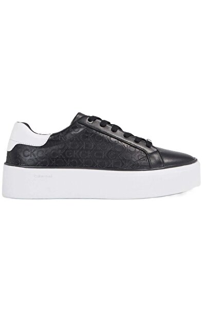Calvin Klein Platform C Lace UP Leather Womens Sneaker Hakiki Deri Kadın Günl...