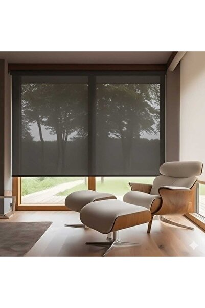 ARTELLA HOMETEX Screen Antrasit Stor Perde – Özel Ölçü – Ücretsiz Montaj Seti