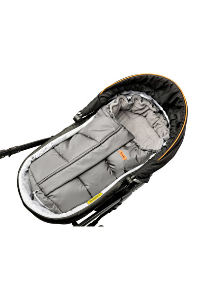 Sensillo 3 in 1 Polar Grey winter bag for stroller/sled/car seat with adjustable length 80-100