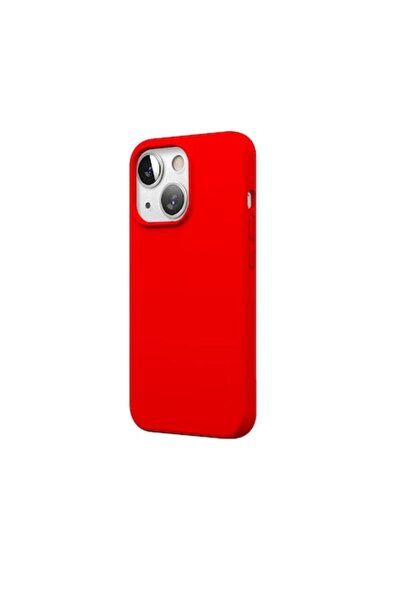 PlanetPhone Husa pentru iPhone 14, Rosie, subțire din silicon cu interior din...