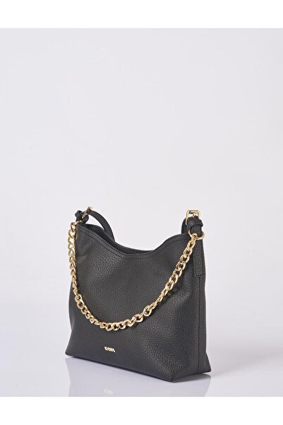 Kayra Chain Detailed Shopper Bag Black