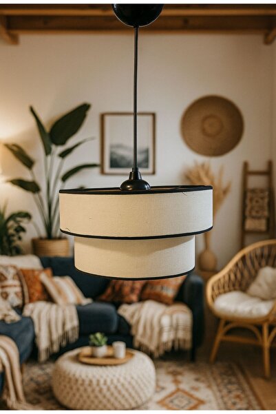 Emg DesiGn Kumaş Başlık 2 Katlı Pasta Avize Yatak Odası Çocuk Odası