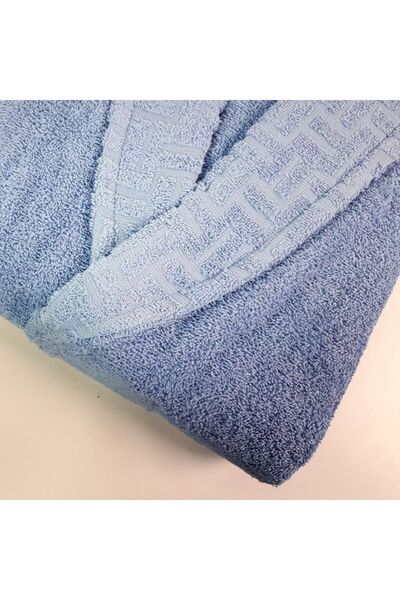 Reiashn Landa Cotton Bathrobe, Blue, 3 Pieces