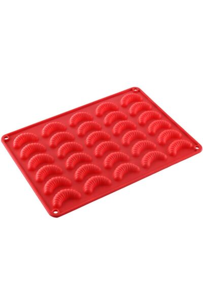 OEM Red Silicone Baking Mold for 30 Pastries/Pralines, Non-Stick, Oven & Microwave Safe
