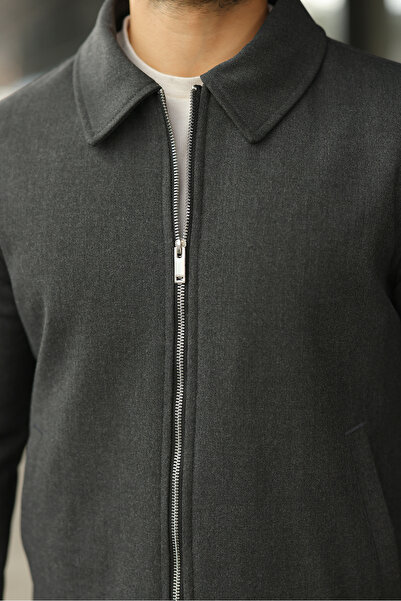 BASEL.CO Slim Fit Basic Double Zipper Lightweight Puffer Jacket