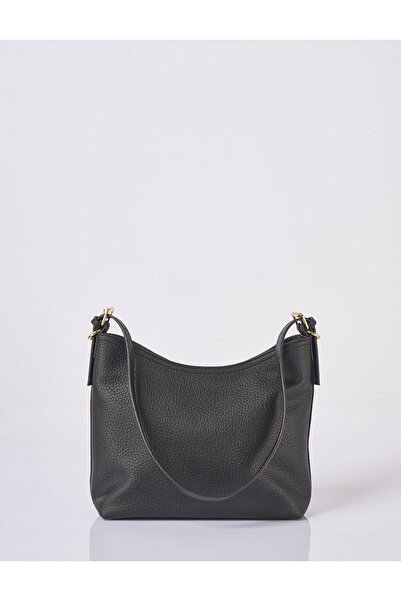 Kayra Chain Detailed Shopper Bag Black
