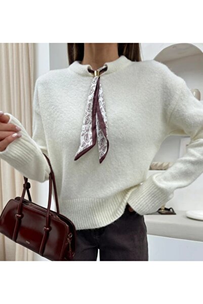 Vaniza Standard Size Midi Length Soft Scarf Sweater