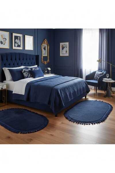 ALTUN CARPET Χαλί κρεβατοκάμαρας 3 τεμαχίων, βελούδινο χαλί, αντιολισθητική β...