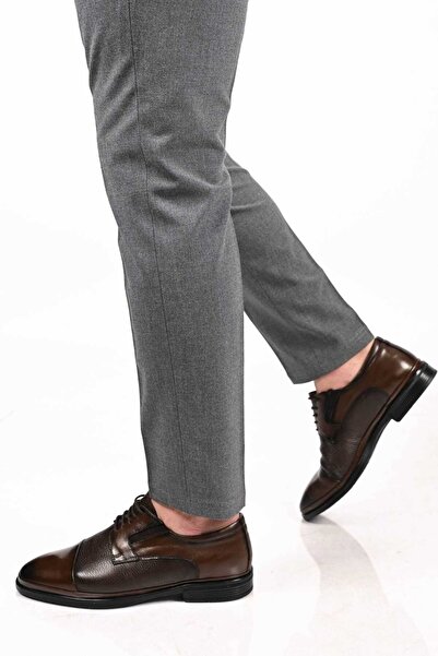 Bestello Lace-Up Rubber Sole Genuine Leather Comfort Shoes 333-1490 Men's Shoes