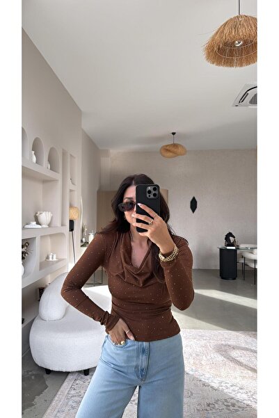 Buket Teke Tan Stone Degaje Blouse