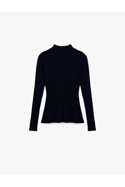 Koton X Melis Ağazat - Long Sleeve Mock Neck Knitwear Sweater