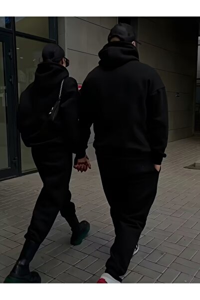 Flaubert Falubert-Unisex Printed Jh Oversized Sweatahırt -Sweatpants 2-Piece Set