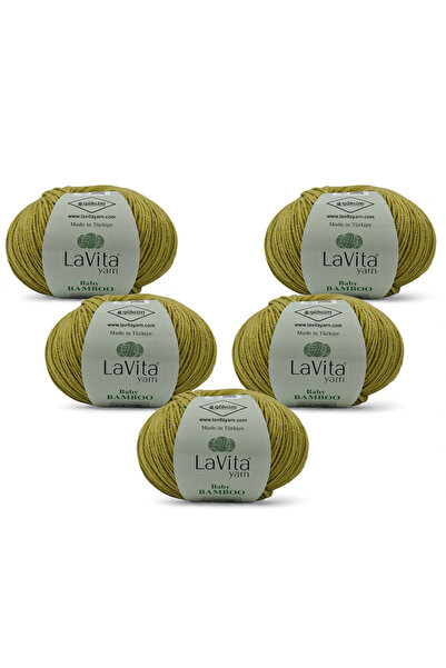 LaVita Yarn Bambusova pređa za ručno pletenje za bebe 50% B Bambus 50% A Akri...