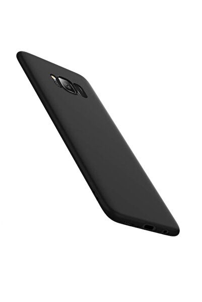 PlanetPhone Husa pentru Samsung S8, neagră, silicon si interior din catifea, ...