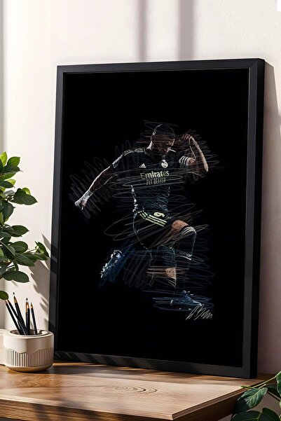 Saturn Pictură înrămată cu portret de Karim Benzema - Poster estetic