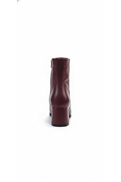 Ustalar Ayakkabı Çanta Burgundy women's high heel boots 203.07.110