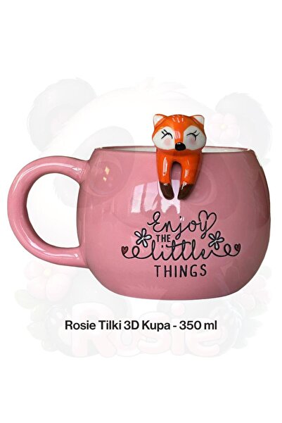 ROSIE Tilki Figürlü Seramik Kupa 350 ml