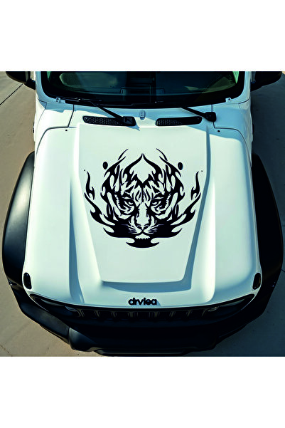 StickITsibiu Tribal Tiger – 4×4 Off-Road Car Sticker – Dimensions 75x64 cm.