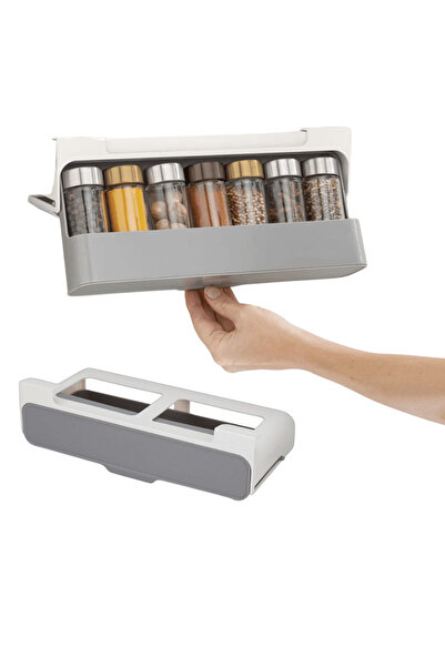 OferteTop Sliding Spice Organizer, 6 Jar Holder