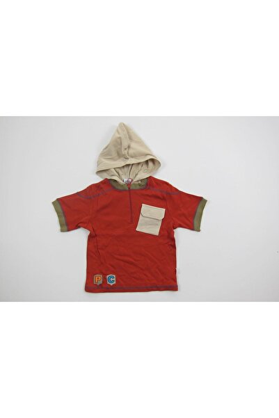 Primii Pasi Tricou cu gluga baieti, Primii Pasi, 2020, rosu, 18L