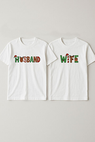 MODA مجموعة تي شيرت عائلية لعام مطبوع بتصميم زوجة وสามاء للعام الجديد وعيد ال...