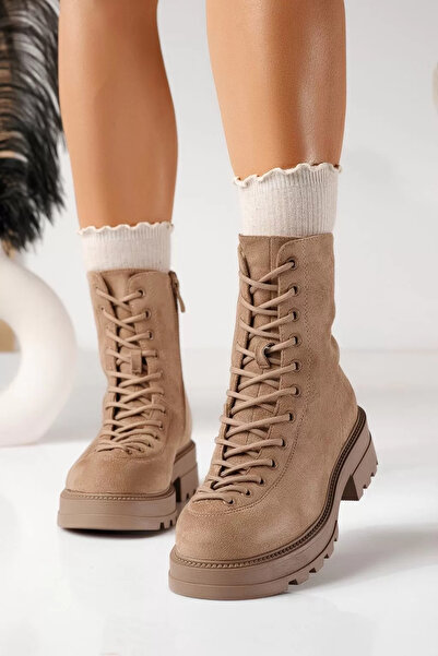 Zaira Ghete dama vatuite khaki din piele ecologica intoarsa Karina #22930 - 37