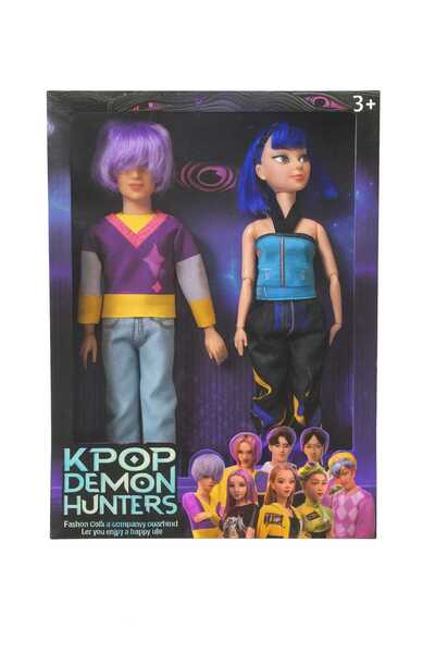 OEM K Pop Demon Hunters Dolls, set of 2 (Girl & Boy) 30 cm