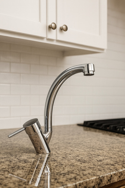 SUVİA صنبور حوض المطبخ ذو الذراع العالي، صنبور حوض من النحاس