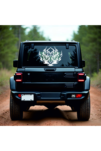 StickITsibiu Tribal Tiger – 4×4 Off-Road Car Sticker – Dimensions 85x72 cm.