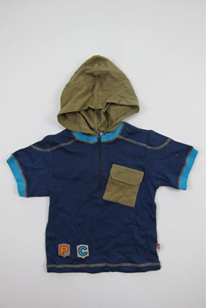 Primii Pasi Tricou cu gluga baieti, Primii Pasi, 2020, albastru, 24L