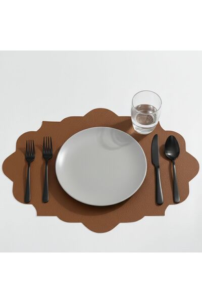 Grand Fine Art 2 Pieces Leather Rectangular American Service 33X44 cm Symmetrical Patterns Series 119