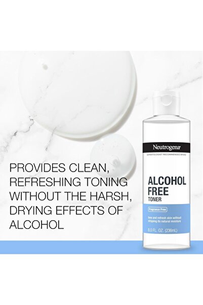 Neutrogena تونر يومي لطيف للوجه خالٍ من الكحول والعطور، 8 أونصة سائلة