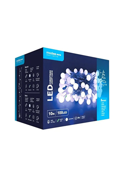 MODEE Ghirlandă luminoasă decorativă C 2010, 100 LED-uri, 3,6 W, 10 m, alb rece