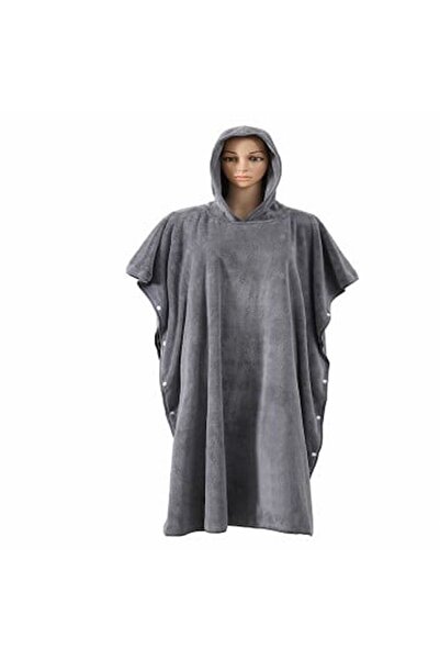 Reiashn Jumana bathrobe with buttons, size XL, gray color
